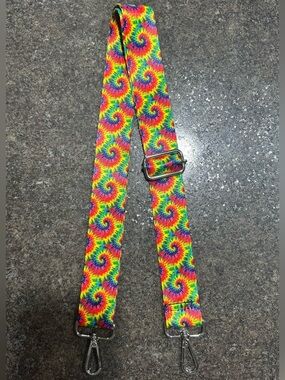 ❤️NEW TIE DYE REPLACEMENT BAG PURSE STRAP WITH SILVER CLIPS❤️
